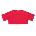 thumbnail image 1 of Hauts Courts pour Filles T-Shirt à Manches Courtes Filles Hauts d'Été Col Ajusté Hauts Coupe Ajustée T-Shirt Basique, 1 of 4
