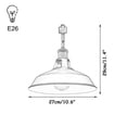 thumbnail image 3 of FSLiving J-Type Track Lighting E26 Base Industrial Adjustable Angle Lamp Pink Metal Shade with Black Pearl Socket Track Light Fixture for Slope Ceiling Gimbal,Bulb and Track Not Included - 1 Light, 3 of 6