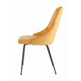 thumbnail image 3 of Topline Home Furnishings Velvet Side Chair with Black Legs, 3 of 6