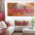 thumbnail image 1 of Sunlight over Garden with Flowers - Large Floral Canvas Artwork, 1 of 4