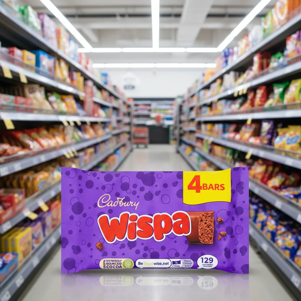 Cadbury Dairy Milk Wispa Barres de Chocolat Lot de 4