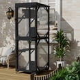 thumbnail image 2 of Wooden Outdoor Catio Enclosure with Wheels – Modular Cat Patio House, Weather-Resistant, 2 of 7