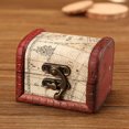 thumbnail image 5 of Vintage Wood Jewelry Box with Mini Metal Lock, Wooden Treasure Box for Storing Jewelry Pearl Bracelet Earrings Necklace Brooch, Jewelry Boxes for Home Travel Decoration with Space-Saving, 5 of 5