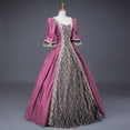 thumbnail image 2 of JGGSPWM Robe Victorienne Renaissance Médiévale pour Femmes Vintage en Dentelle à Coutures Corset de Princesse Robe de Bal Rose G, 2 of 3