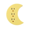 thumbnail image 1 of Globe Electric 3-Outlet Yellow Half Moon Indoor Wall Charger Charging Adapter, Not Smart Compatible, 1 of 5