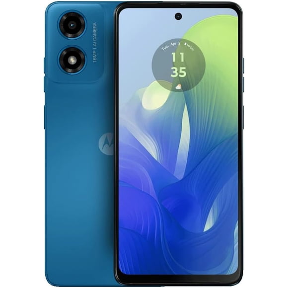Open Box - Motorola Moto G04 128GB + 4GB RAM (Dual Sim) Factory Unlocked Smartphone | 6.56" 90Hz LCD Display | 16MP Camera | International Model XT2421-2