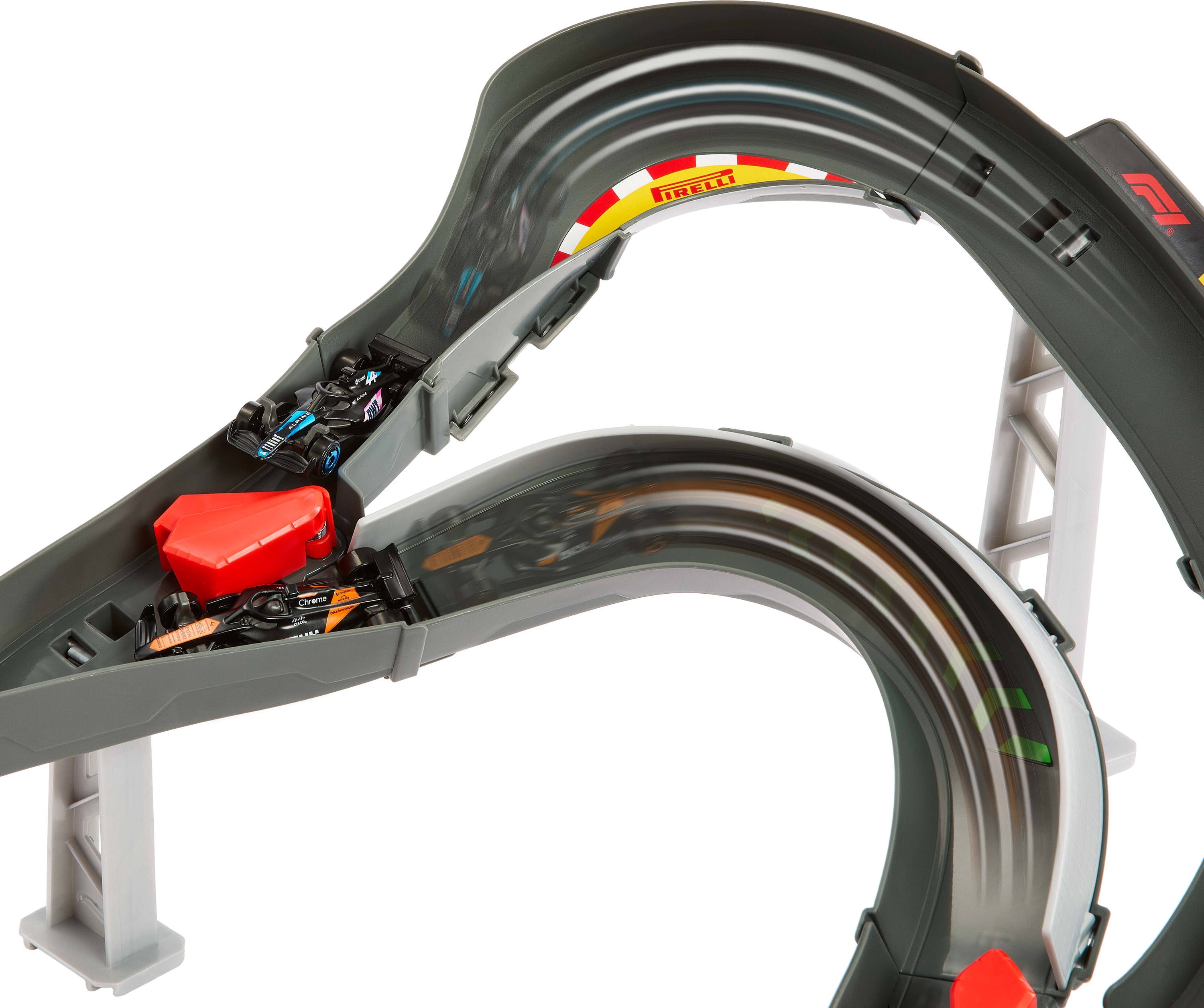 Hot Wheels Bundle -Formula 1 Sprint Race Circuit Track Set with 3 Die-Cast Toy Cars & Set of 5 Formula 1-Themed 1:64 Scale Die-Cast Toy Cars