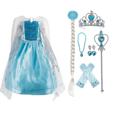 HAWEE Reine des Neiges Princess Déguisements pour Petites Filles Fête d'Anniversaire