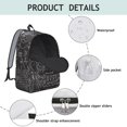 thumbnail image 4 of Scientific Formula School Backpack, Experiment Design, Biology Student School Bag, Science Classroom Travel Daypack, 4 of 5