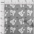 thumbnail image 2 of oneOone Cotton Poplin Gray Fabric Asian Kawaii Rabbit Sewing Craft Projects Fabric Prints By Yard 42 Inch Wide, 2 of 4