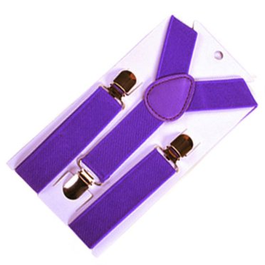 Elastic Y Back Suspenders Adjustable,Suspenders For Kids, Adjustable Elastic Classic Accessory,Suspenders For Boy And Girl Adjustable Elastic With Strong Metal Clips Suitable For Kids,Purple