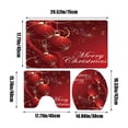 thumbnail image 3 of Boovnll Christmas Bathroom Rugs Set of 3, Absorbent Non-Slip Christmas Bath Mat Quickly Dry for Bathroom, Kitchen, Swimming Pool, Entrance, Bathroom Rugs, 3 of 6