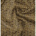 thumbnail image 1 of Soimoi Yellow polyester Crepe Fabric Leopard Animal Skin Decor Fabric Printed Yard 42 Inch Wide, 1 of 6