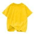 thumbnail image 3 of Rbaofujie T-Shirt à Manches Courtes Retroussables à Col Rond avec Imprimé Graphique pour Fille, 3 of 3
