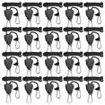 thumbnail image 1 of Graflsoa 20-Piece Heavy-Duty Adjustable Rope Pulley Set with 75lb Capacity, 200cm Nylon Rope, Aluminum Carabiners for Multi-Purpose Use, 1 of 6