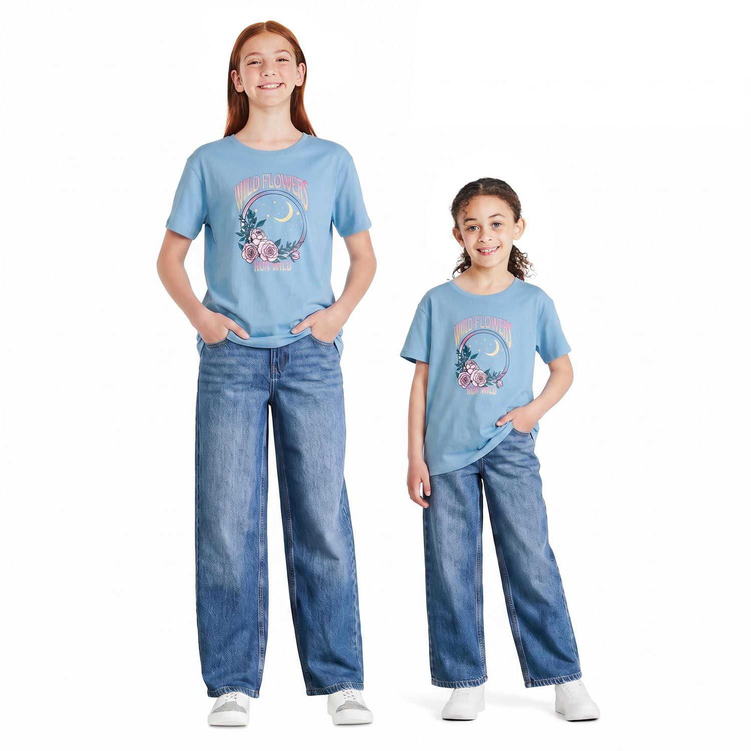 Jean à jambe large George pour filles