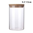 thumbnail image 2 of Bocal de Rangement de Cuisine en Verre Transparent Clair à Haut Cylindre Scellé avec Couvercle, Contenant d'Organisation, 2 of 5
