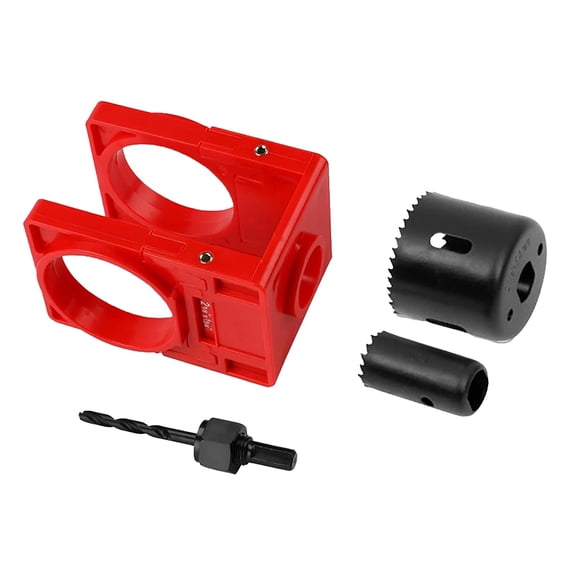 Hole Opener for Doors Universal Door Lock Installation Kit with 2 Hole Saw Bushings and C Clamp Design for 35mm and 44mm Doors Ideal for Metal and Wooden Doors