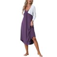 thumbnail image 2 of INSPIRE CHIC Robe de Pyjama Décontractée pour Femmes, Nuisette à Bretelles Spaghetti, m Violet, 2 of 6