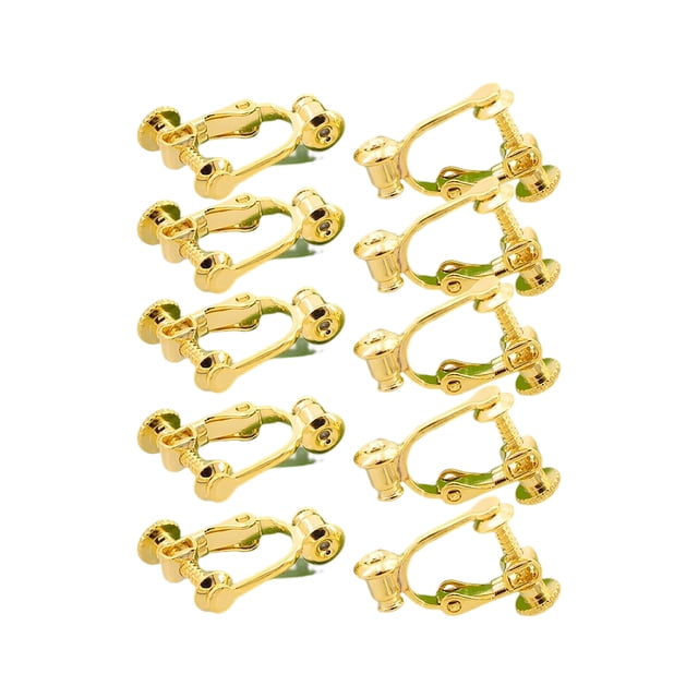 fastboy 10 Pcs Clips d'Oreilles Convertisseurs Accessoires Boucles d'Oreilles Fait Main à la Mode Boucles d'Oreilles Type1