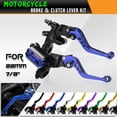 thumbnail image 4 of Tignapoo Green CNC Aluminum Alloy Motorcycle Brake Lever Set with 7/8" Handlebar Fit, 16mm Piston, DOT3/DOT4 Compatible, Anodized Finish, M10x1.25 Thread, 4 of 6