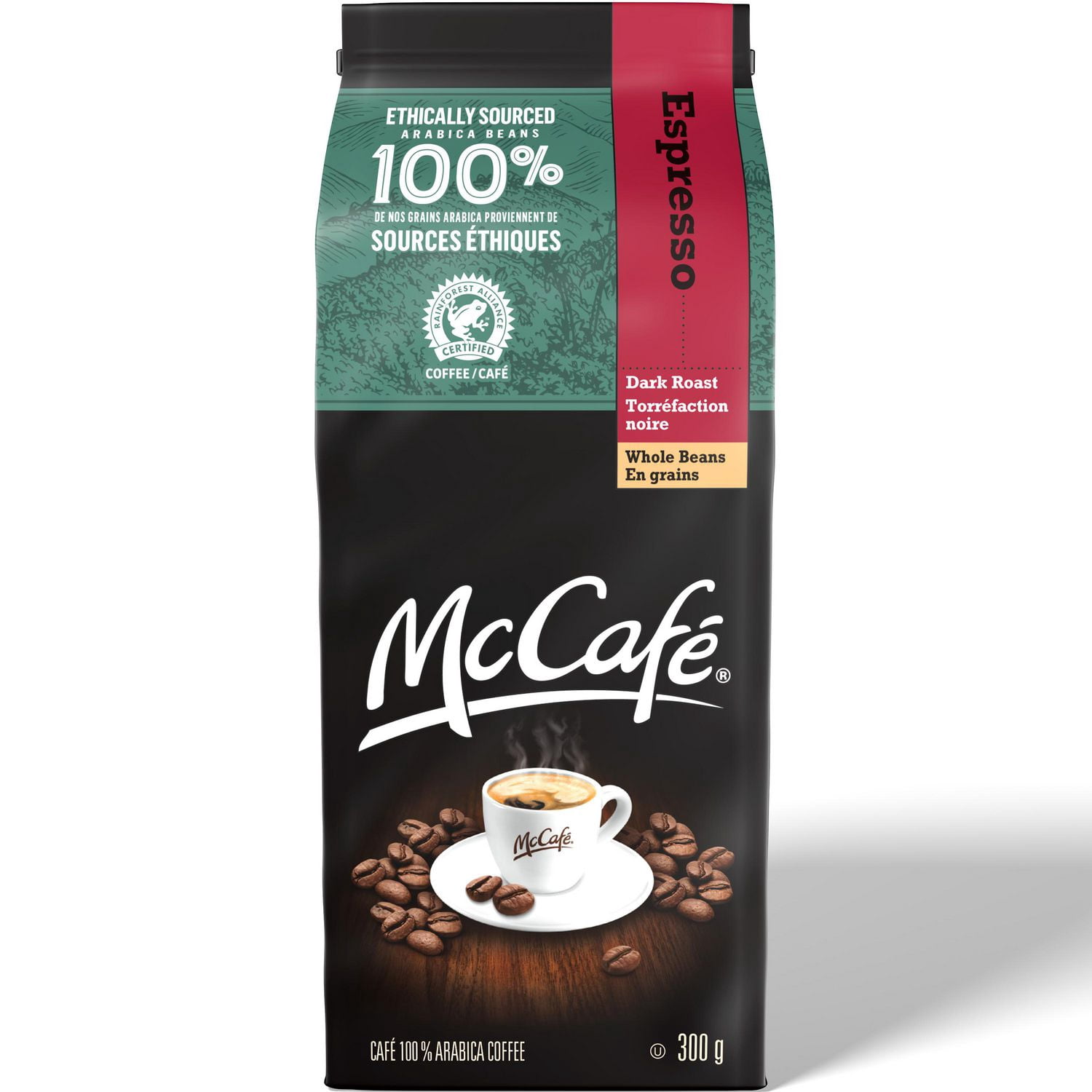McCafé Premium Espresso Dark Roast, Whole Bean Coffee
