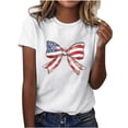 thumbnail image 2 of Xdegoge Vêtements du 4 Juillet, Liquidation Vêtements à Moins de 10 $ Blouses Décontractées, Hauts d'Été Habillés pour Femmes Grande Taille3X, Chemises Rouges Blanches et Bleues Plus, Commandes en Cours en Attente de Livraison, Mis Pedidos, L, 2 of 5