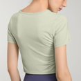 thumbnail image 4 of Yuyuzo Haut d'Entraînement pour Femmes Sans Manches à Col Rond Court Course Actif Yoga Gym T-Shirts, 4 of 7