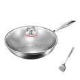 thumbnail image 1 of HHBEAUTY Poêle Martelée en Titane Pro avec Couvercle, Casserole en Titane Pur, Poêles Nutritives en Titane Antiadhésives, Résistante aux Rayures, Antiadhésive Résistante, Chauffage Uniforme, pour la Cuisson, Chauffe Rapidement, Cuit Uniformément, 1 of 8