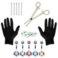 thumbnail image 1 of Body Piercing Kit 14G Piercing Kit for Belly Button 14 Gauge - 15 Pieces, 1 of 6