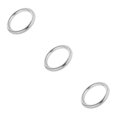 thumbnail image 1 of Redempat Solid 304 Stainless Steel Webbing Strapping Craft DIY Welded O Ring Silver 49x12mm 3Set, 1 of 6