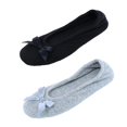 thumbnail image 1 of CTM® Pantoufle Ballerine en Éponge pour la Maison (Lot de 2) (pour Femmes), 1 of 5