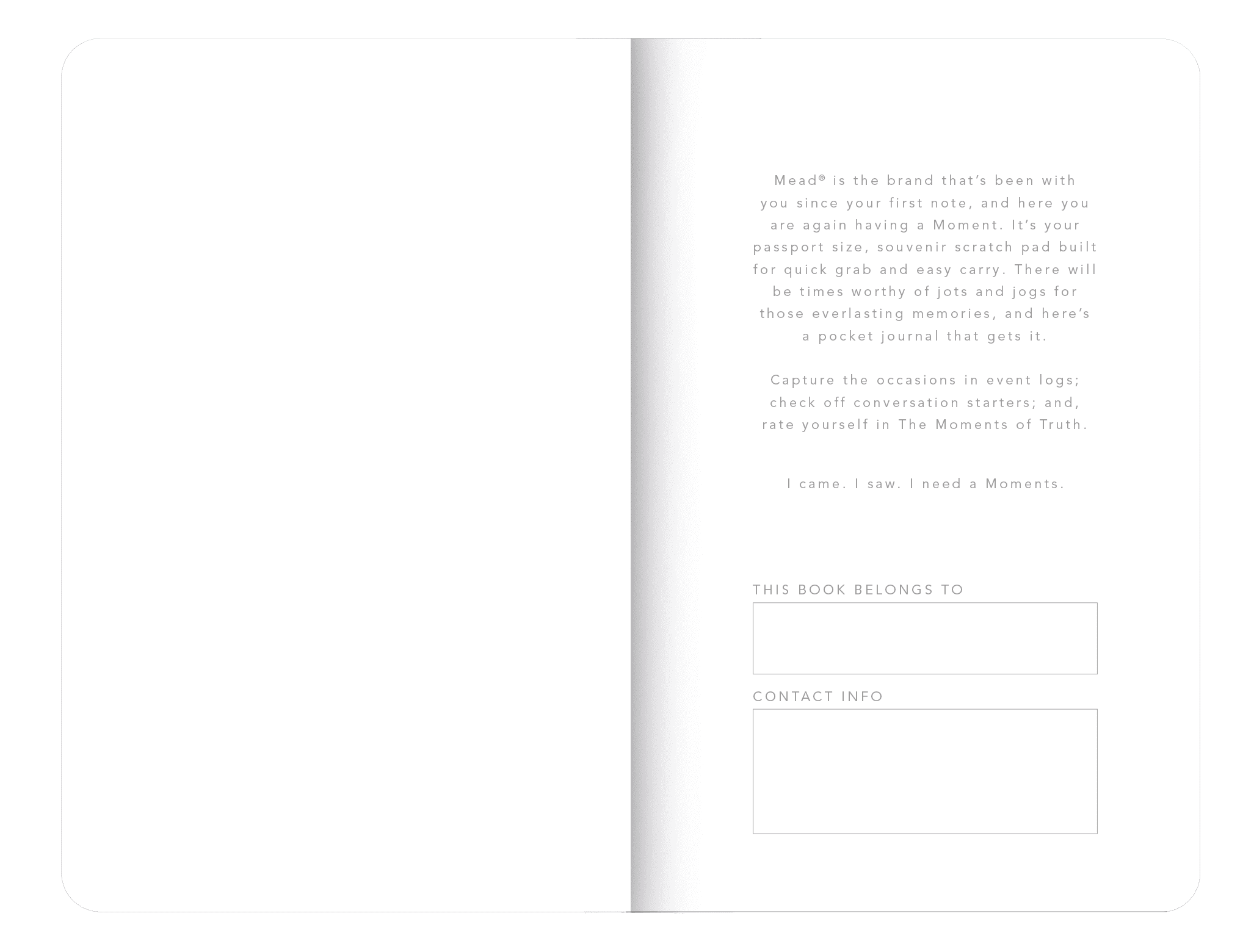 Mead Moments Pocket Journal - Feed & Sleep