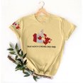thumbnail image 1 of Weiqiqre Hauts de Printemps pour Femmes T-Shirts à Manches Courtes à Col Rond avec Imprimé Graphique de Lettres Décontractés d'Été Mignons Tees Hauts, 1 of 3