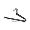 thumbnail image 3 of Z Shaped Pants Hanger | Heavy Duty Iron Clothes Rack | Non Slip, Space Saving Closet Storage Organizer | One-Side Opening Design | Traceless Anti-Slip | 36.5x14.5x1cm | Multi Use, Lasting, Wet or Dry, 3 of 6