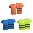 thumbnail image 2 of T-Shirt Haute Visibilité pour Hommes, Ruban Réfléchissant Haute Visibilité, Sécurité, Hauts de Travail, 2 of 3