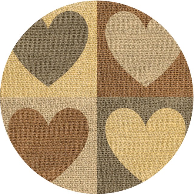 Ahgly Company Machine Washable Indoor Square Transitional Yellow Orange Area Rugs, 3' Square