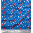 thumbnail image 1 of Soimoi Rayon Fabric Leaves, & Rose Floral Decor Fabric Printed Yard 42 Inch Wide, 1 of 3