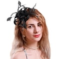 thumbnail image 1 of Serre-tête pour Femmes, Fascinateurs Élégants pour Haute Fête du Thé, Chapeaux, Accessoires de Coiffe de Mariée, 1 of 3