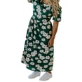 thumbnail image 2 of Mother Daughter Matching Dress  Flower Short Sleeve High Waist Dress, 2 of 8
