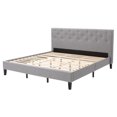 thumbnail image 4 of CorLiving Nova Ridge Upholstered Adult King Size Platform Bed Frame with Headboard- No Box Spring Required, 4 of 9