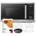 thumbnail image 1 of (Open Box) Toshiba ML2-EC09SAIT(SS) 0.9 Cu. Ft. 6-in-1 Countertop Inverter Microwave, Air Fryer and Speedy Combi, Compact Convection , 900W, Stainless Steel -Open Box, 1 of 5