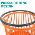 thumbnail image 3 of Raindrops Office Garbage Can with Lid Strong Bottom PP Material 1Set, 3 of 5