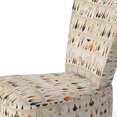 thumbnail image 4 of Designart "Sophistication In Danish Modern Style II" Orange Midcentury Upholstered Accent Chair - Mid-Century Modern Arm Chair For Bedroom, 4 of 7