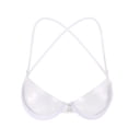 thumbnail image 1 of VEKDONE Transparent Clear Bra Invisible Strap Plastic Bra Disposable Underwear Bra White S/32, 1 of 9