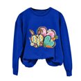 thumbnail image 2 of EGNMCR Easter T-Shirt Imprimé T-Shirts Graphiques pour Femmes Chemises pour Femmes Col Rond Easter Haut Imprimé à Manches Longues Chandails T-Shirts pour Femmes, 2 of 5