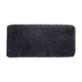 thumbnail image 2 of Plush Velvet Fleece Bath Mat - Ultra Soft & Water Absorbent, Non-Slip Backing, Machine Washable, Modern Solid Color Bathroom Rug, Black, JKODE, 2 of 9