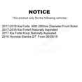 thumbnail image 2 of Transit Auto Front Rear Coated Disc Brake Rotors and Ceramic Pads Kit for Car Hyundai Elantra GT Kia Forte Koup KGT-101178, 2 of 11