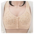 thumbnail image 2 of Womens Sports Bras Front Closure Non-Restrictive Fit Bra Plus Size With Wireless No Padding​​ Bra D 85B, 2 of 4