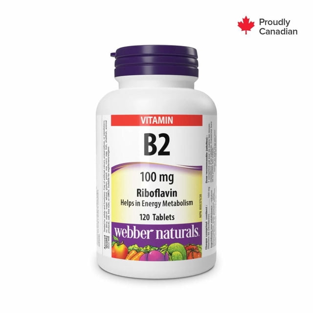Webber Naturals B2 Riboflavine 100 mg